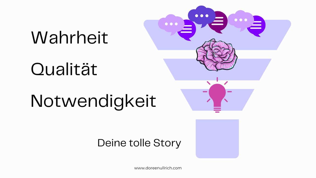 Tipps für gute Websites Der Storytelling Trichter Doreen Ullrich Blog